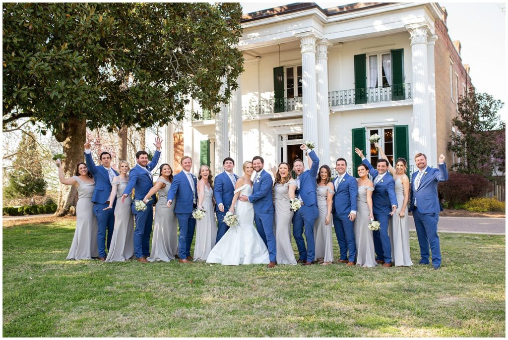 Riverwood Mansion bridal party photos
