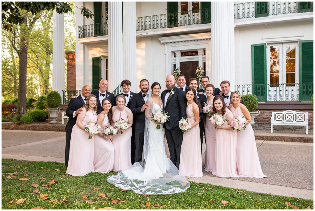 Riverwood Mansion wedding party portraits by the best Nashville wedding photographer, Melanie Dunn