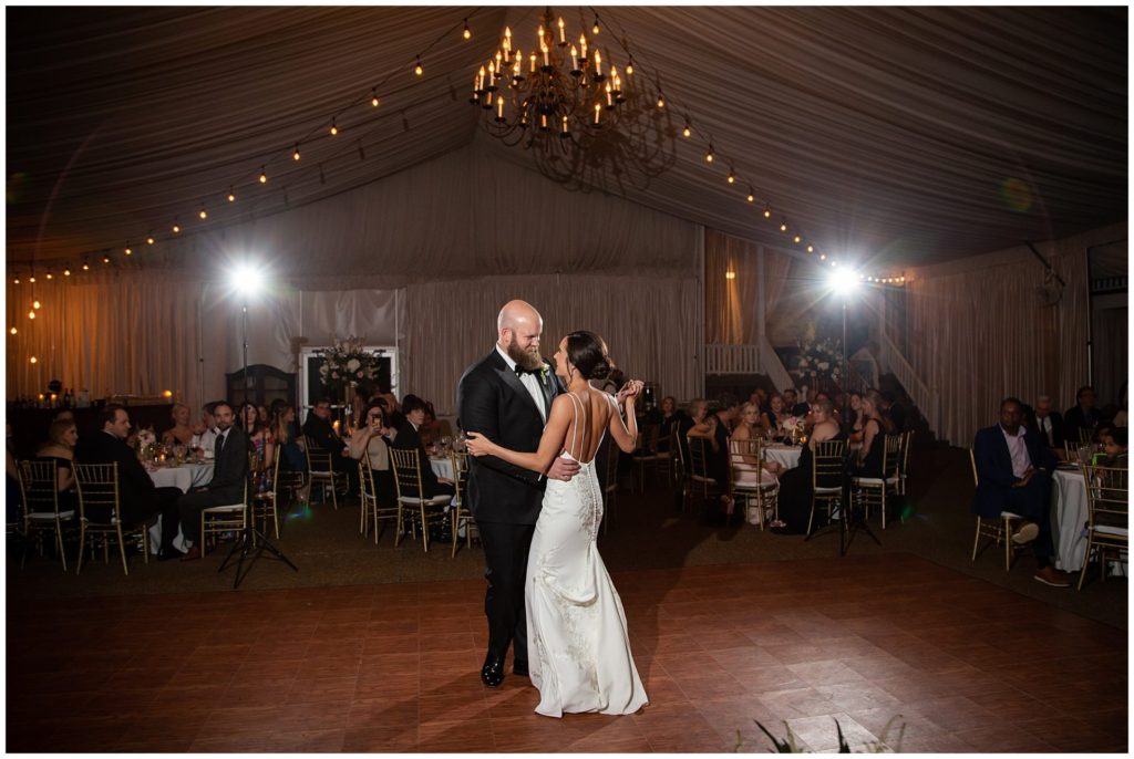 First dance at Riverwood Mansion by the best Nashville wedding photographer, Melanie Dunn